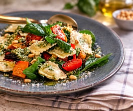Boujee ravioli salad