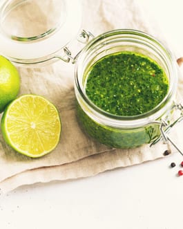 Green chile hot sauce