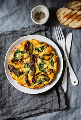 High  Protein Mushroom and Cheese Omelette