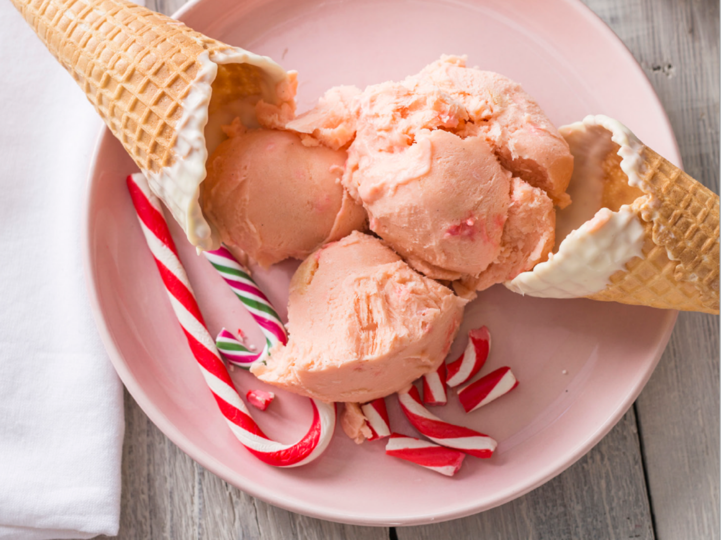 Candy Cane Ice Cream in a Bag Recipe