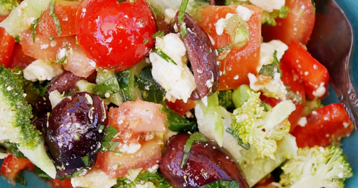 Thermomix recipe: Broccoli Greek Salad | Tenina.com