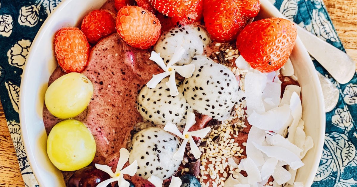 Frozen Fruit Smoothie Bowl Recipes - By The Forkful