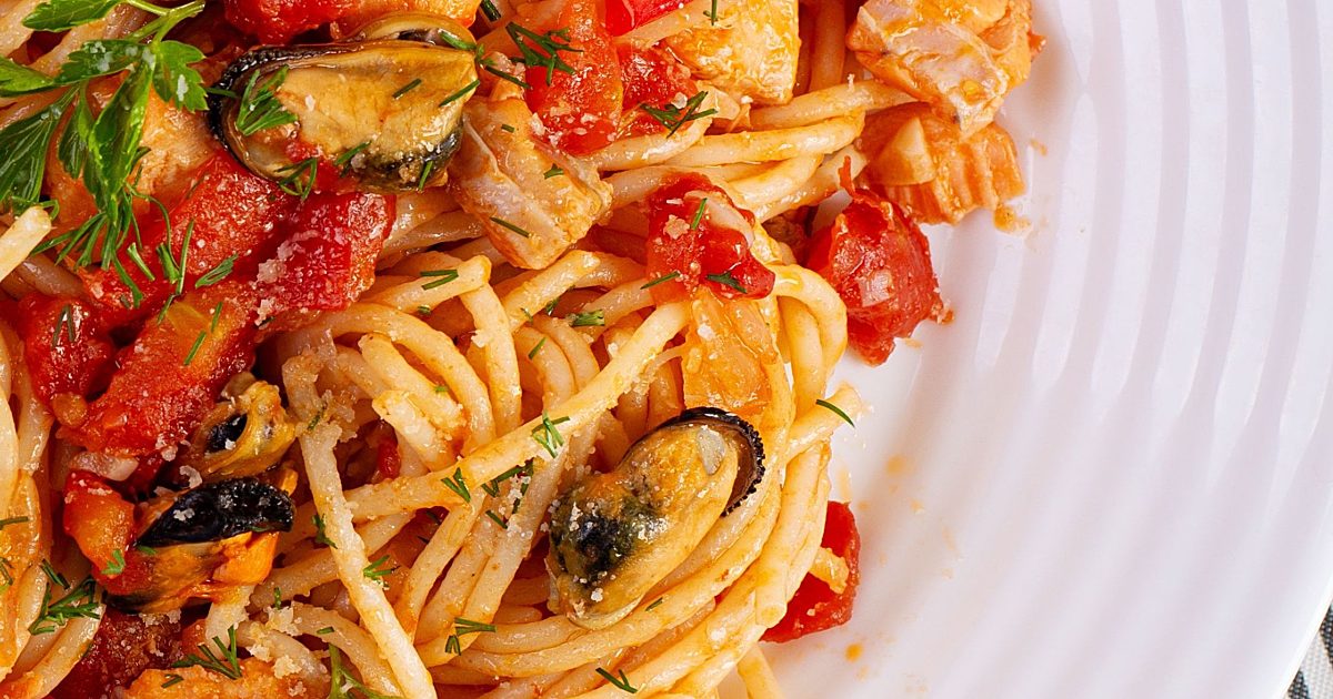 Thermomix recipe Seafood Pasta Marinara