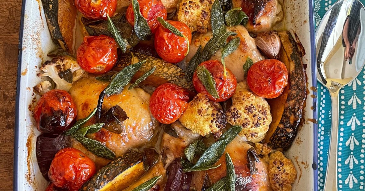 Thermomix recipe: Tray Bake Chicken with Veggies | Tenina.com