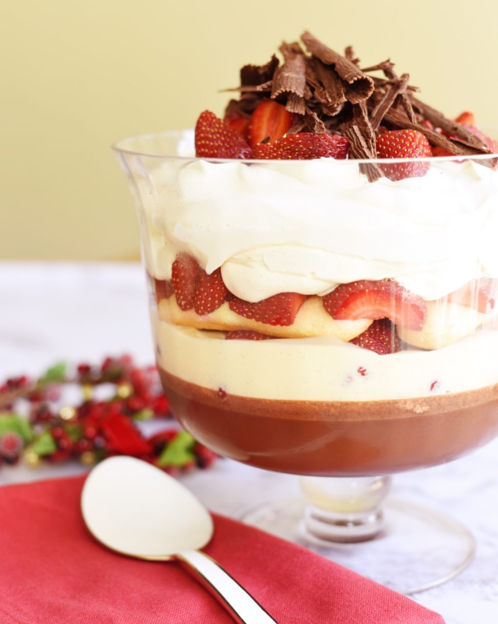 Thermomix recipe: Chocolate Strawberry Trifle | Tenina