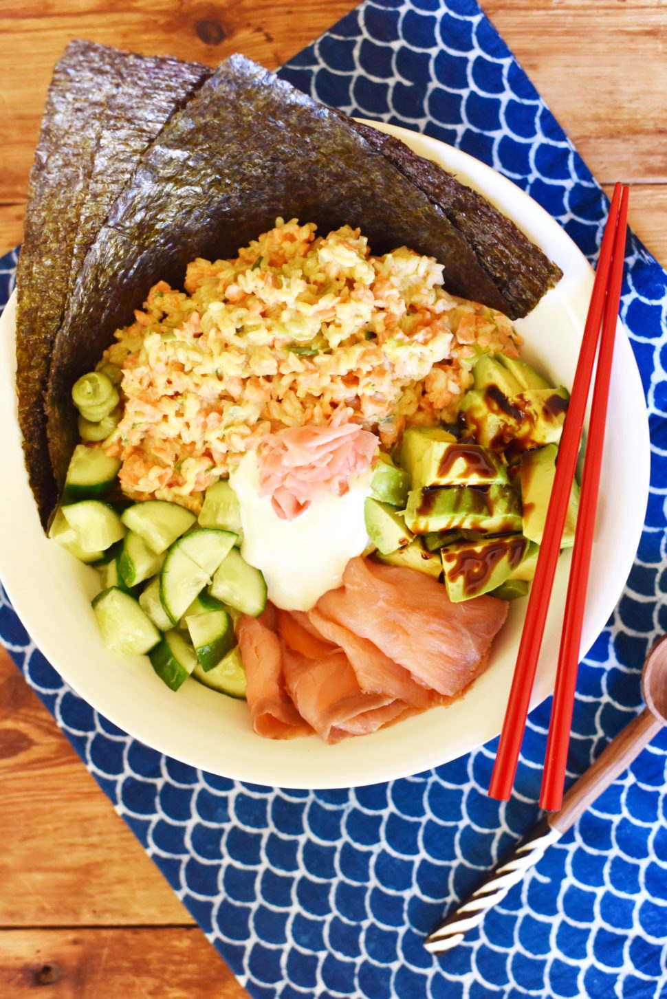 Thermomix recipe: California Roll Sushi Salad | Tenina.com