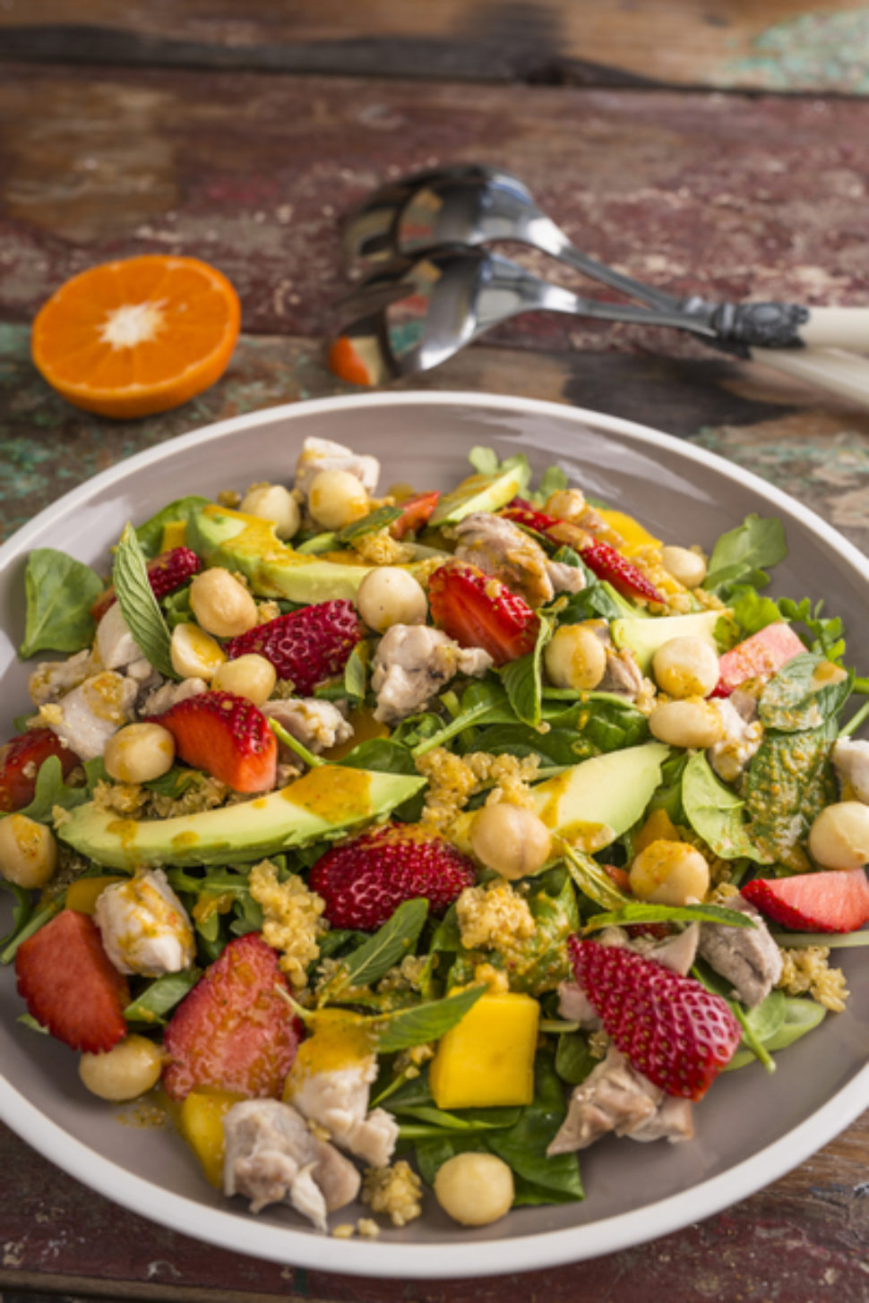 Thermomix recipe: Fruity Chicken Salad with Minted… | Tenina.com
