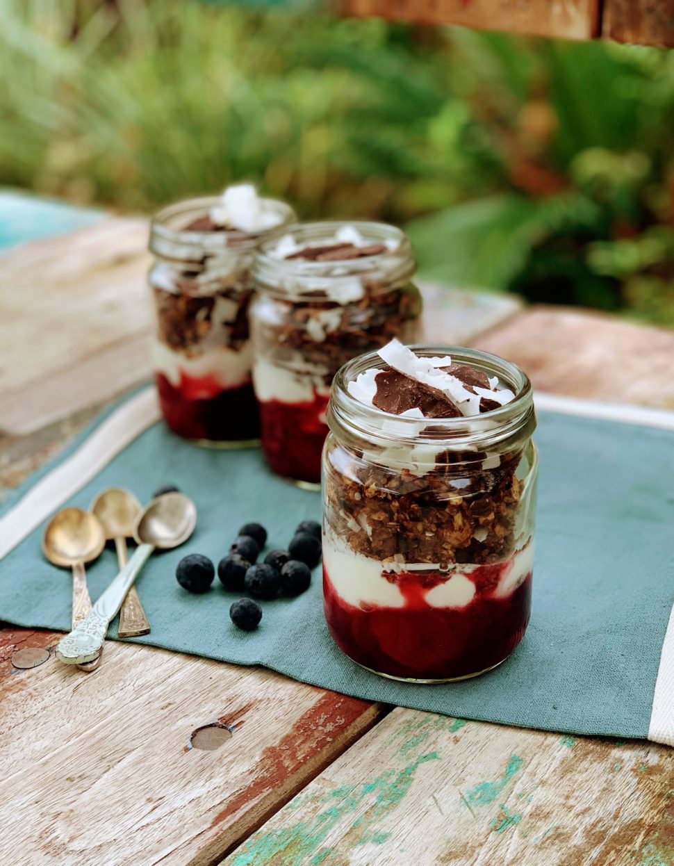 Thermomix recipe: Stewed Fruit Breakfast Parfait | Tenina.com