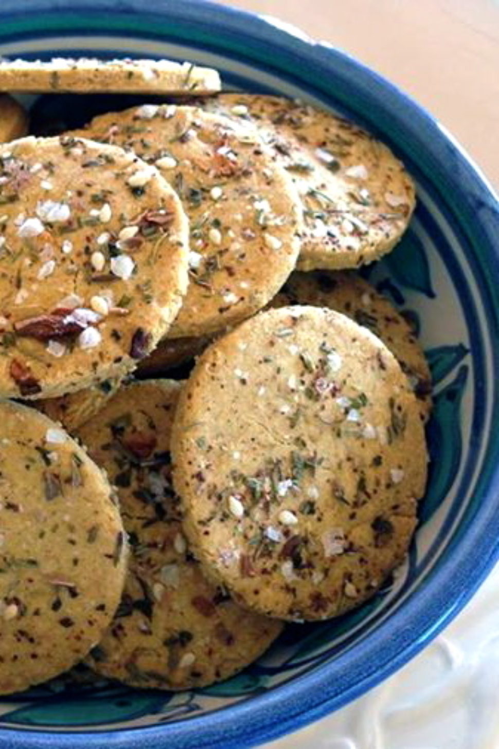 Thermomix recipe Za'atar Chickpea Crackers ·