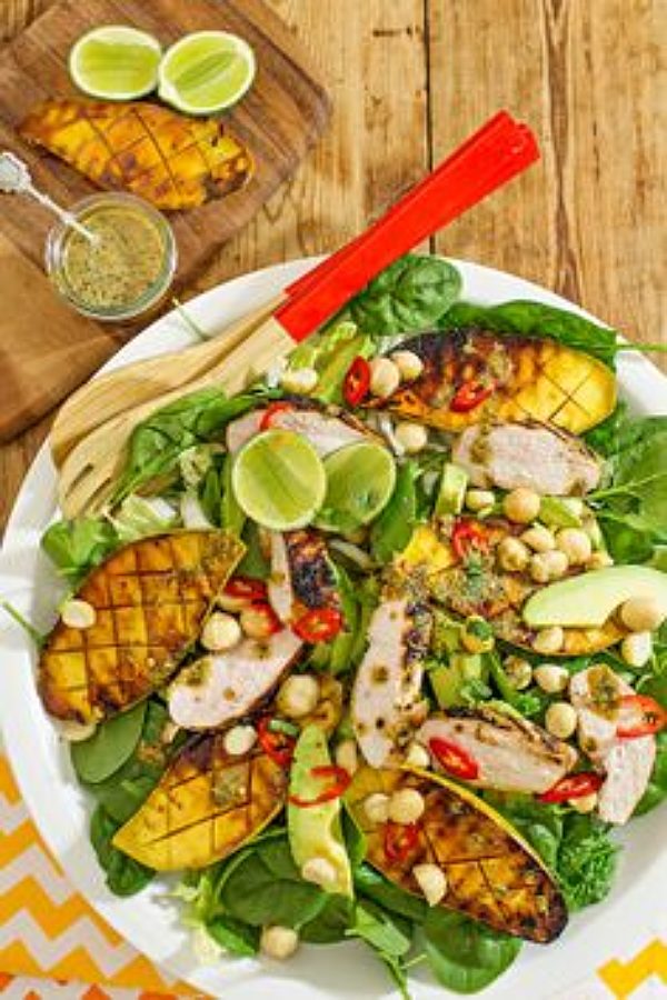 Grilled Mango and Chicken Salad