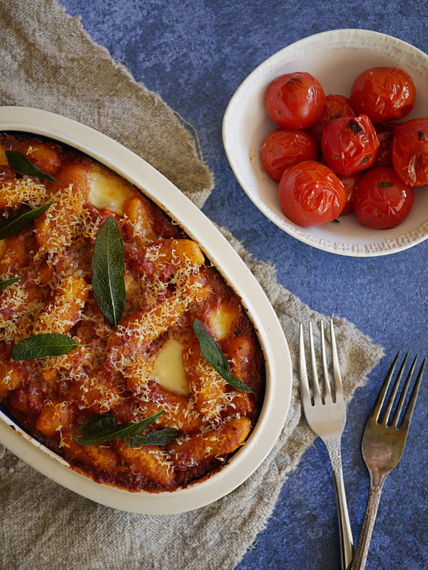 Baked Pumpkin Gnocchi with Sage OH P