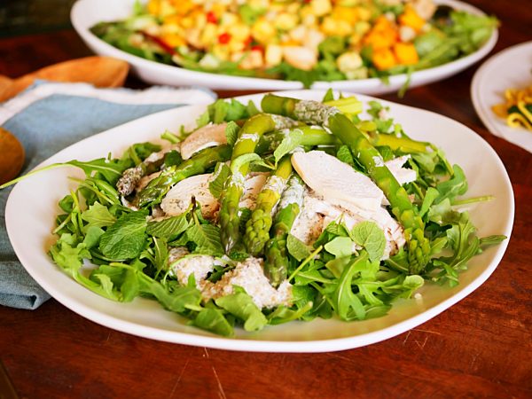 Chicken Asparagus Salad with Buttermilk Dressing LS Thermomix