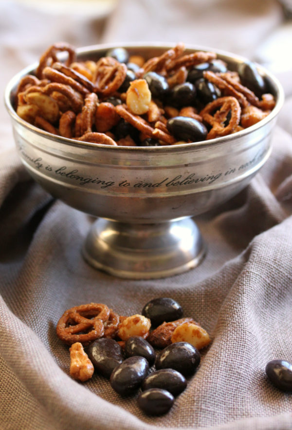 Festive Nut Chocolate Pretzel Mix