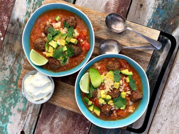 Mexican Meatball Soup Ls