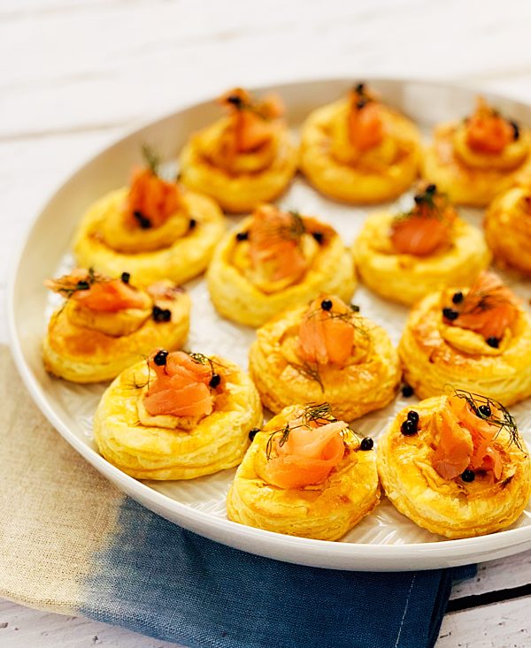 Smoked Salmon Caper Tartlets Fotor