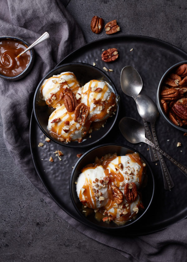 Spiced Butter Pecan ice cream OH P
