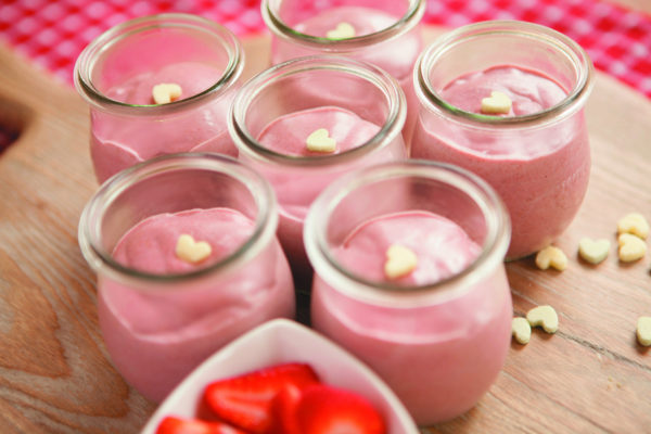 Strawberry Coconut Chia Mousse