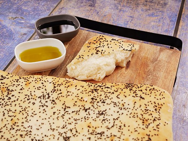 Turkish Bread With Torn Piece Fotor