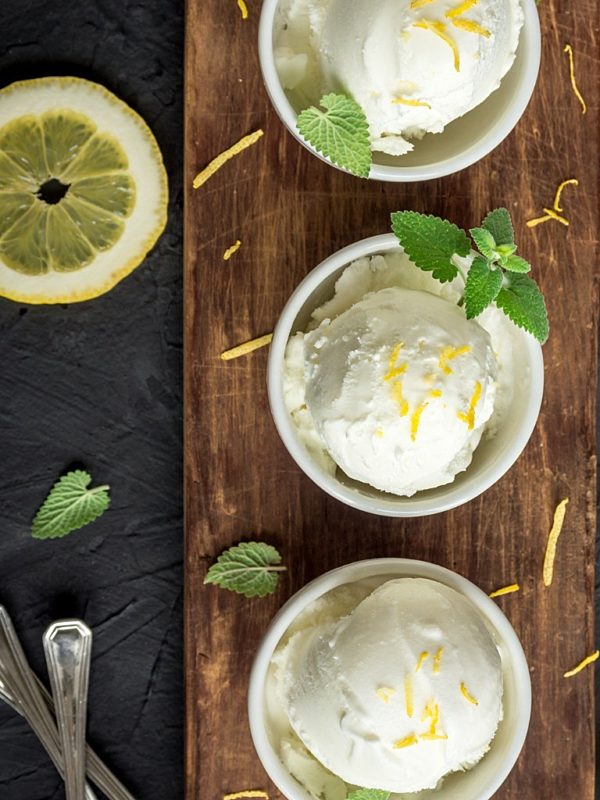 Vanilla Coconut Lemon Sorbet